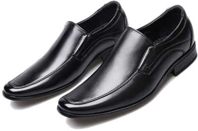 Mocasines para Hombre Sin Cordones Comodos Casual de Piel Zapatos de Vestir para Traje y Boda