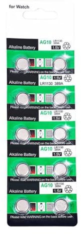 HINAYOSAN AG10 LR1130 LR54 Alkaline Knopfzellenbatterien, 1,5 V, 1,5 V, für Uhren, Taschenrechner, Spielzeug, kleine Elektronik, 20/10 Stück