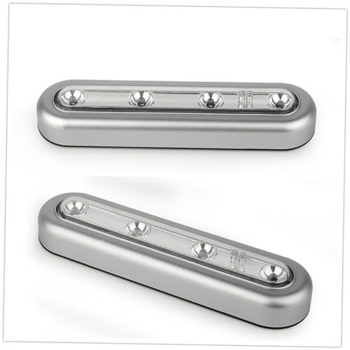 OSALADI Led Touch Control Lampe Warmweiß Batteriebetrieben Mit Klebepads Für Schrank Küche Und Badezimmer Einfach Installation 17.8X4.5X3 Cm