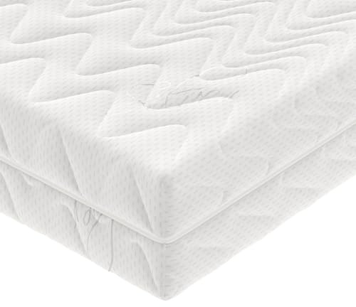 DEWINNER Colchón de 160 x 200 cm, Muelles Ensacados, Dureza H3, Certificado Oeko-Tex, Ergonómico 7 Zonas, Altura 18 cm, Funda Extraíble y Lavable, Blanco