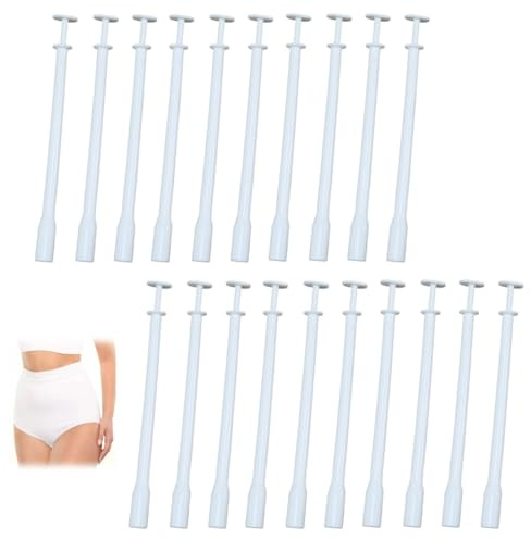 20 Pièces Jetable Anal Applicateur Vaginal, Lubrifiant Injecteur Seringue, Lubrification Tube Shooter, compatible suppositoires à l’acide lactique Vagisan ;Ménoelle