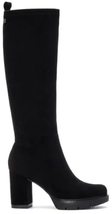 XTI - Bota Mujer Negro - Calzado Cómodo y Versátil - Moda casual - Modelo 14458002 (Talla 38)