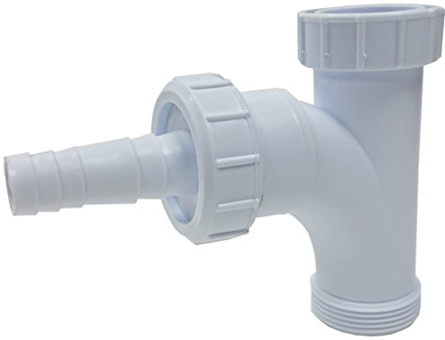 Merriway BH02092 Waste Compression Trap Adaptor with Tee, 40mm, White