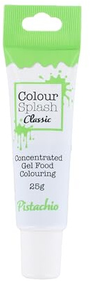 COLOUR SPLASH Food Colouring Gel Tube, Edible Ingredients, Highly Concentrated Gels, Easy to Use Squeezy Tubes, Transform Plain Cakes Into Bright, Eye-Catching Creations - Pistachio Green 25g