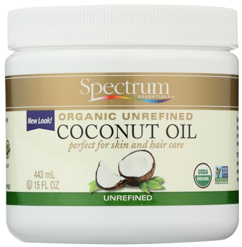 Spectrum Essentials Organic Virgin Coconut Oil, Unrefined, 15 oz