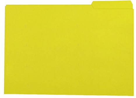 Elba Gio 400040699 - Pack de 50 subcarpetas con pestaña derecha, color amarillo
