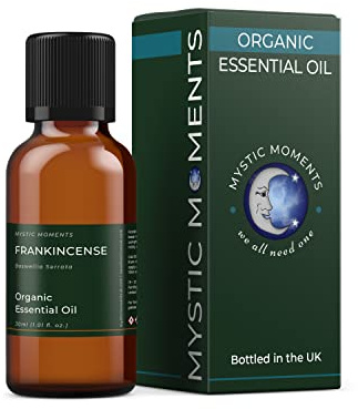 Mystic Moments - Huile essentielle de l'encens biologique 30 ml - Huile pure et naturelle pour les diffuseurs, aromathérapie et mélange de massage Vegan OGM gratuit