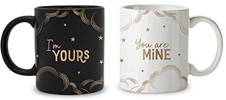 Bialetti, Porcellana, Bianco/Nero, Set 2 Tazze