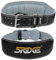 Cinturón de levantamiento de pesas para gimnasio, piel de vacuno, soporte lumbar acolchado, agujeros ajustables, levantamiento de potencia, equipo de entrenamiento de fuerza para hombres (L, negro)