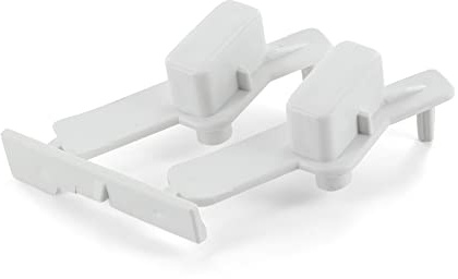 DEKAROX Tapa para Whirlpool Bauknecht 481071425341 Indesit C00311013 Blanco Plástico 53 x 20 x 46 mm Botón de presión para lavadora como PWF AWO AWS WAC AWC WWD AWP DRU ECO AWI FDL CDL WSM AWX AWW