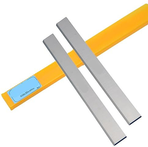 2 pièces HSS lames de rabot ensemble lames de rabot 410x30x3mm épaisseur réaffûtable for accessoires d'outils électriques for le travail du bois