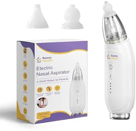 Selbstreinigend, kein Verstopfen von Rotz! Kein Ärger, elektrischer Nasensauger für Neugeborene & Kleinkinder – wasserabweisend, wiederaufladbar, sanft bis kraftvoll saugen und sicherer