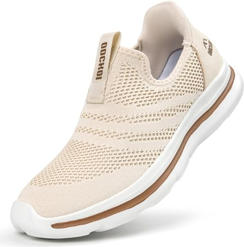 ODCKOI Baskets Slip-on Homme Respirantes - Légères et Confortables pour Ville, Randonnée, Course à Pied - Chaussures de Sport sans Lacets en Mesh Minimalistes