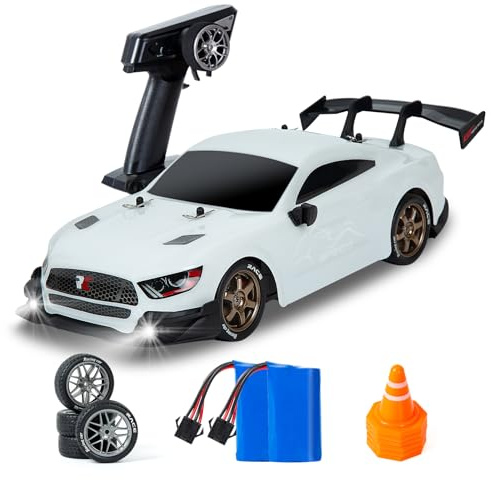 BORSTOYPRO Macchina Telecomandata Drift, 1:14 Telecomandato Drift Macchine 4WD GT Drift RC Auto Drifting Car con Acceleratore Proporzionale Giocattolo per Adulti Ragazzi Bambini