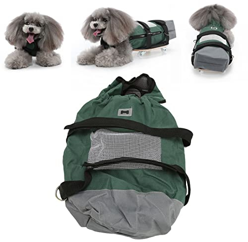 Luocute Sedia a Rotelle per Cani per Gambe Posteriori, Arti Traspiranti Protezione Posteriore Gambe Scooter per la Borsa per Animali Domestici per Animali Domestici Paralizzati
