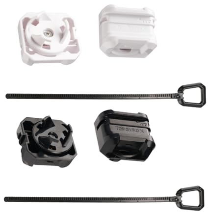 EIROVYA 2 PCS lanciatore di trottole da battaglia compatibile con le trottole della serie BX per launcher (Nero+Bianco)