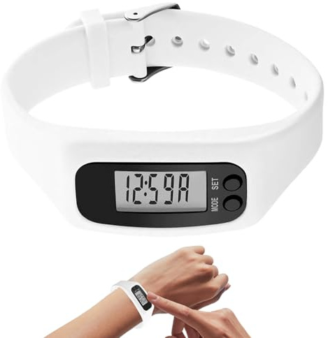 Rrlihjgu Reloj Podómetro - Monitor Sin Aplicación Ni Teléfono Requerido - Contador De Calorías Reloj Podómetro De Pasos | para Diario Viajes Desplazamiento Fin De Semana Caminar Correr Senderismo