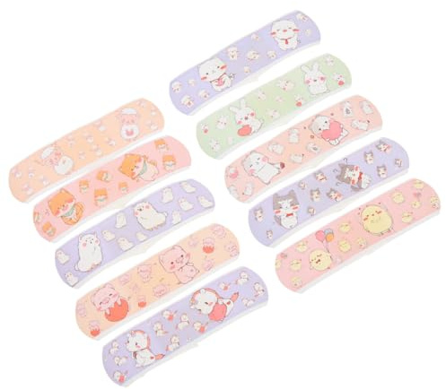 Hoement Vendajes Adhesivos Impermeables Dibujos Infantiles, 120 Unidades, Parches Transpirable para Heridas y Cuidado Hemostático, Apósito Protector para Primeros Auxilios