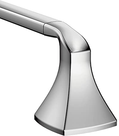Moen YB5118CH Voss Collection 18-Inch Single Towel Bar, Chrome