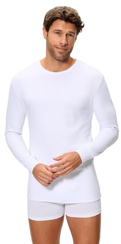 Abanderado Camiseta Manga larga Cuello Redondo Térmico Algodón de invierno Hombre x1