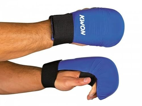 Karate Handschützer ohne Daumenschlaufe CE, in 2 Farben (blau, L)