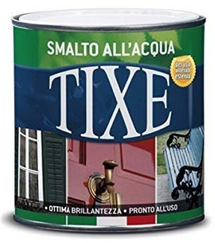 TIXE Smalto all'Acqua – Finitura Lucida e Resistente per Legno e Metallo, NERO OPACO 125L