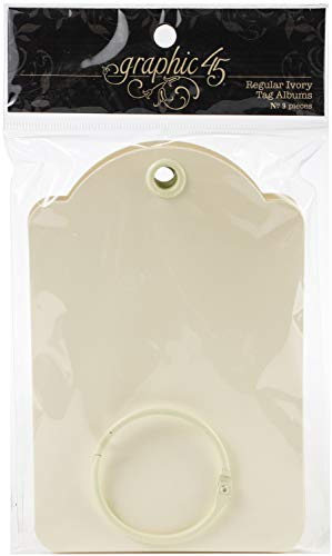 Graphic 45 Regular Tag Album-Ivory