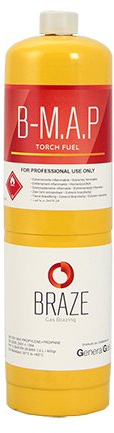 Bombola usa e getta monouso gas B-MAP per cannello brasatura dolce e forte 1 lt