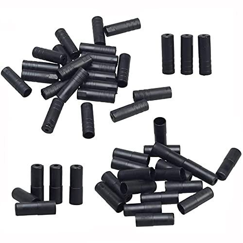 ANCLLO Lot de 100 embouts de câble de frein en plastique de 5 mm et 100 embouts de câble de changement de vitesse de vélo en plastique de 4 mm, Accessoire Vélo