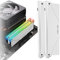 EZDIY-FAB 5V ARGB Speicher RAM Kühler DDR Kühlkörper für DIY PC Spiel MOD DDR3 DDR4 -Weiß 2Pack-PI061