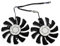 Veciado 75Mm 2Pin GTX1050Ti GPU Refrigerador Doble Ventilador para Geforce GTX 1050Ti GTX-1050-Ti-4GT-OC Refrigeración de Tarjeta Gráfica