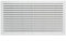 A2ZWORLD Grille de ventilation rectangulaire, grille d'aération en plastique carrée, équipée de moustiquaire, protection contre les insectes, couleur blanche, fabriquée en Italie (430 x 230 mm)