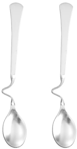 WUSJCOF 2 Set Jam Cucchiaio Miele Spirale Pezzi Cucchiaio per Marmellata in Acciaio Inossidabile e Honey Spoon Cucchiaio Miele Marmellata Cucchiaio a Spirale per Marmellata Yogurt e Miele