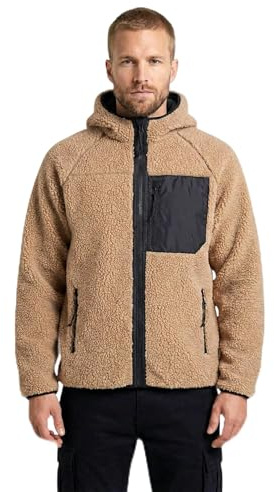 Brandit Teddyfleece Work Jacket 15Y, Color: camel, Size: XL