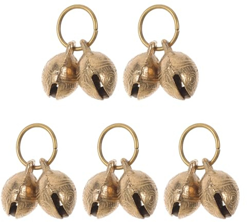 SHINEOFI 20pezzi Campanelli Per Animali Domestici Campanellino Chiusura Per Ciondolo Multifunzione Tigre Formato Per Eventi Festivi Sicurezza Animali