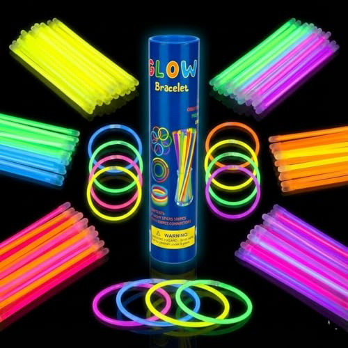 A2Z Barras Luminosas 100 Paquete 8 Multicolor Barras De - Glow Sticks Pack Of 100