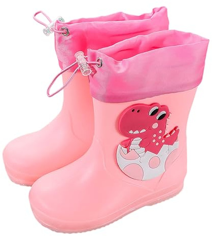 Generico Bambini Stivali Pioggia Bambina Stivaletti Impermeabili Galosce Antiscivolo Unisex Stivali Di Gomma Bambino E Bambina Cartoni Stivaletti Pioggia Scarpe Acqua Per Bambini (23)
