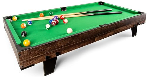 BAYAGU Mesa de Billar Portátil Vintage 120 cm con Patas Desmontables