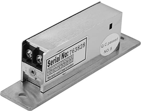 VBESTLIFE Serratura elettrica per porte elettromagnetiche, CC 12 V, di tipo stretto, senza guasto, per porte in legno e metallo