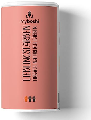 myboshi Lieblingsfarben, Natur-Färbemittel für 100g Wolle, 100% natürliche Farbe, geeignet für Naturwolle und Textilien, Kreativprodukt Rosa (Krappwurz) 1 Dose