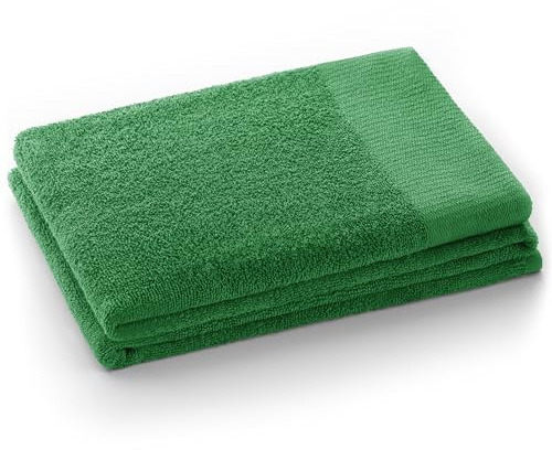 AmeliaHome Handtuch Grün 50x100 cm 100% Baumwolle Qualität Saugfähig Amari