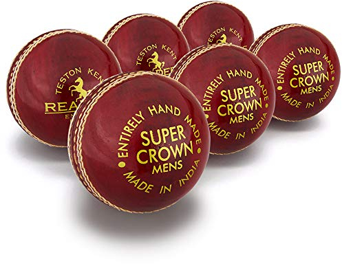 Readers Super Crown, 5.5oz Cricketbälle, 6 Stück, rot, Herren