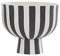 OYOY Toppu Bowl – Weiße Steingut-Schale im skandinavischen Design, Ø15 x H13 cm
