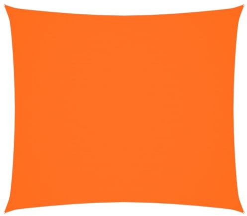 vidaXL Sunshade Sail - Orange Rectangular Canopy, PU Coated Oxford Fabric, Water- & UV-Protective, 2x2.5m for Garden/Terrace/Playground/Balcony