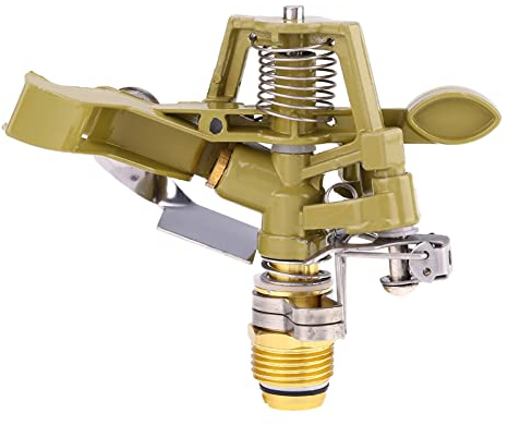 ZPSHYD 360° Arroseur de Jardin,Arroseur G1/2'',Arroseur Pulsation Rotatif en Alliage Zinc pour L'irrigation l'eau dans Votre Jardin