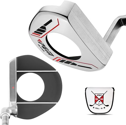 PGM Putter de pie de golf, centro de gravedad ultra bajo, estabilidad, palo individual profesional con línea de observación