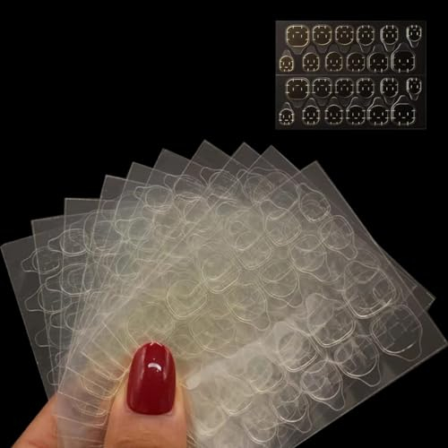 MouyouGlow 240 Stk 10 Blatt Nagelkleber Aufkleber,Extra Stark Breite Jelly Gel Tape Nagel Klebepads,Wasserdicht Nagel Adhesive Tabs Nail Glue Stickers für Kunstnägel Tips