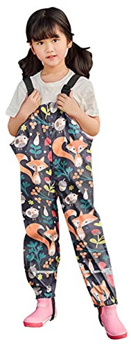 Regenmantel Kinder Matschhose Regenjacke Outdoor Wasserdichter Kleinkind Kinder Jungen Mädchen Regen Latzhose Winddicht wasserdicht Schlamm-Jumpui OutfitsNylon ideal für (Zr3 Multicolor, 2-3 Years)