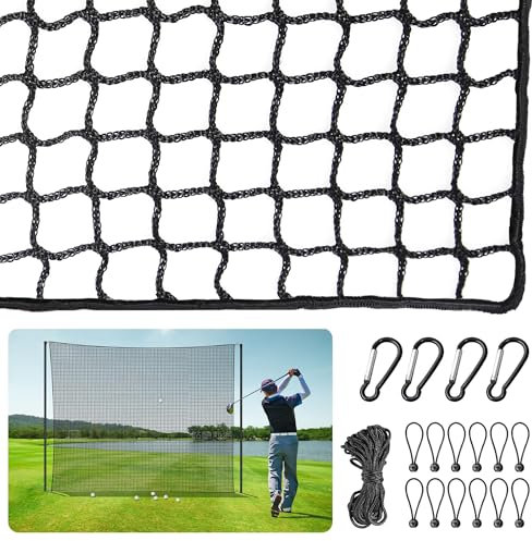 ORIENTOOLS Golf Übungszaunnetz 3mx3m/3mx4,5m/3mx6m, Polyester Golf-Übungsnetz Tragbares Golfnetz für Drinnen und Draußen, verstellbares Schutznetz mit Seil und Schnalle für Garten, und Innenbereich