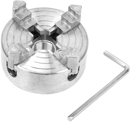 Mandrino per tornio a 4 ganasce, mandrino per tornio in metallo, Z011A in lega di zinco a 4 ganasce, accessorio compatibile con mini tornio metallico